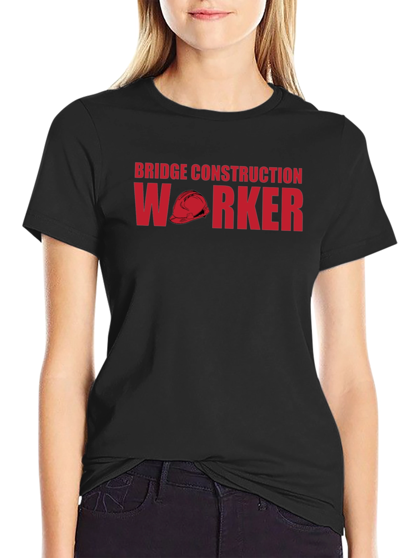 Bridge Construction Worker Graphic T-Shirt