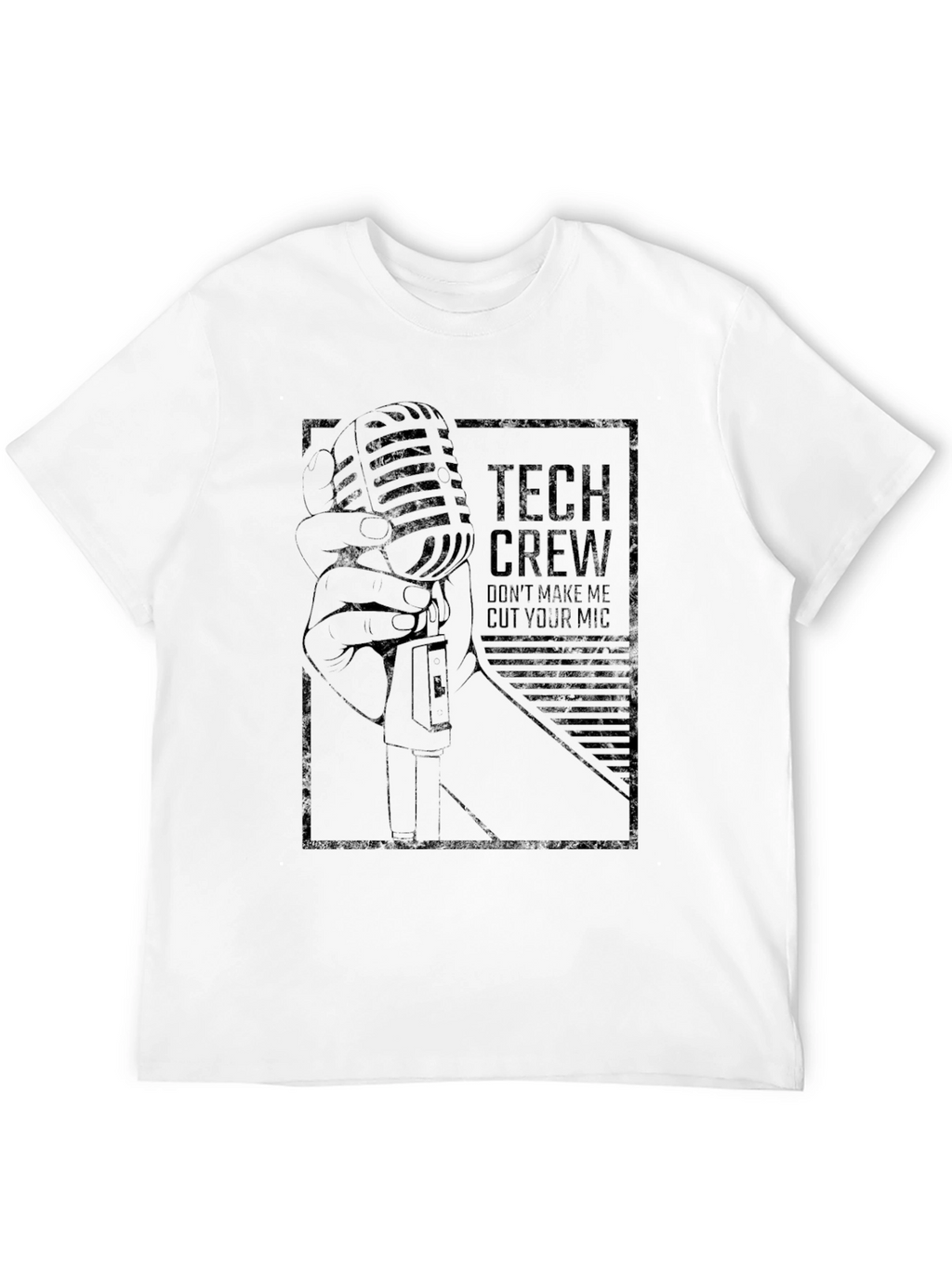 Tech Crew Microphone Graphic T-Shirt
