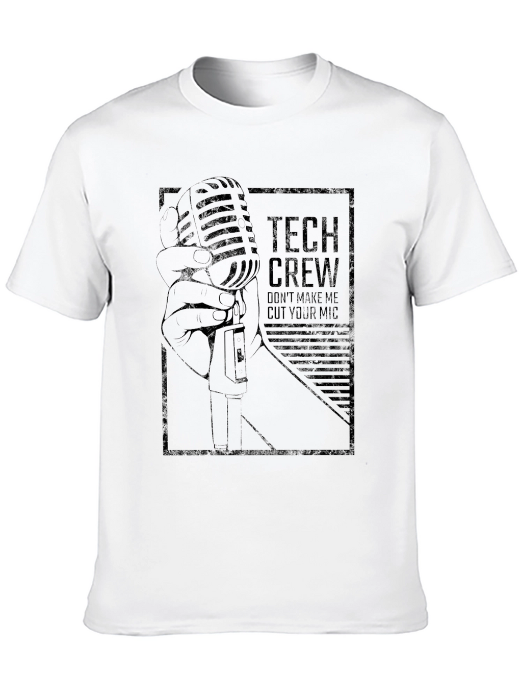 Tech Crew Microphone Graphic T-Shirt