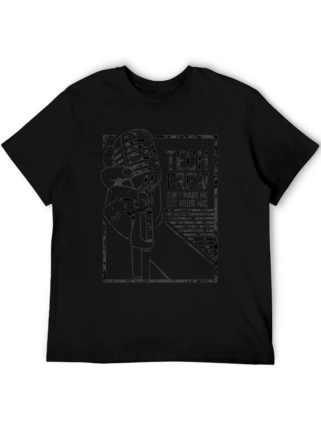 Tech Crew Microphone Graphic T-Shirt