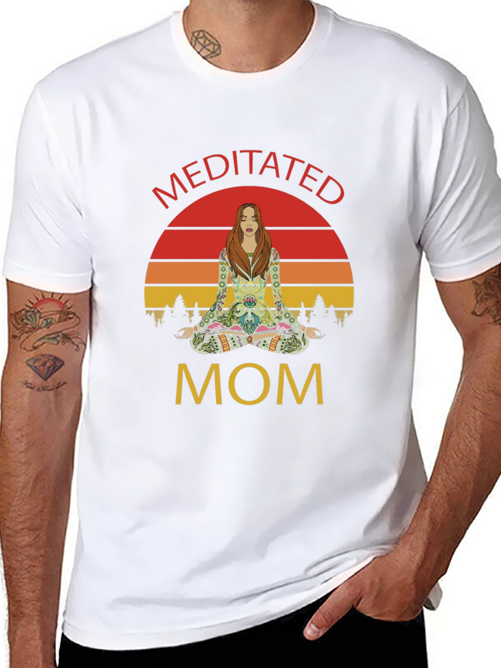 Meditated Mom Graphic T-Shirt