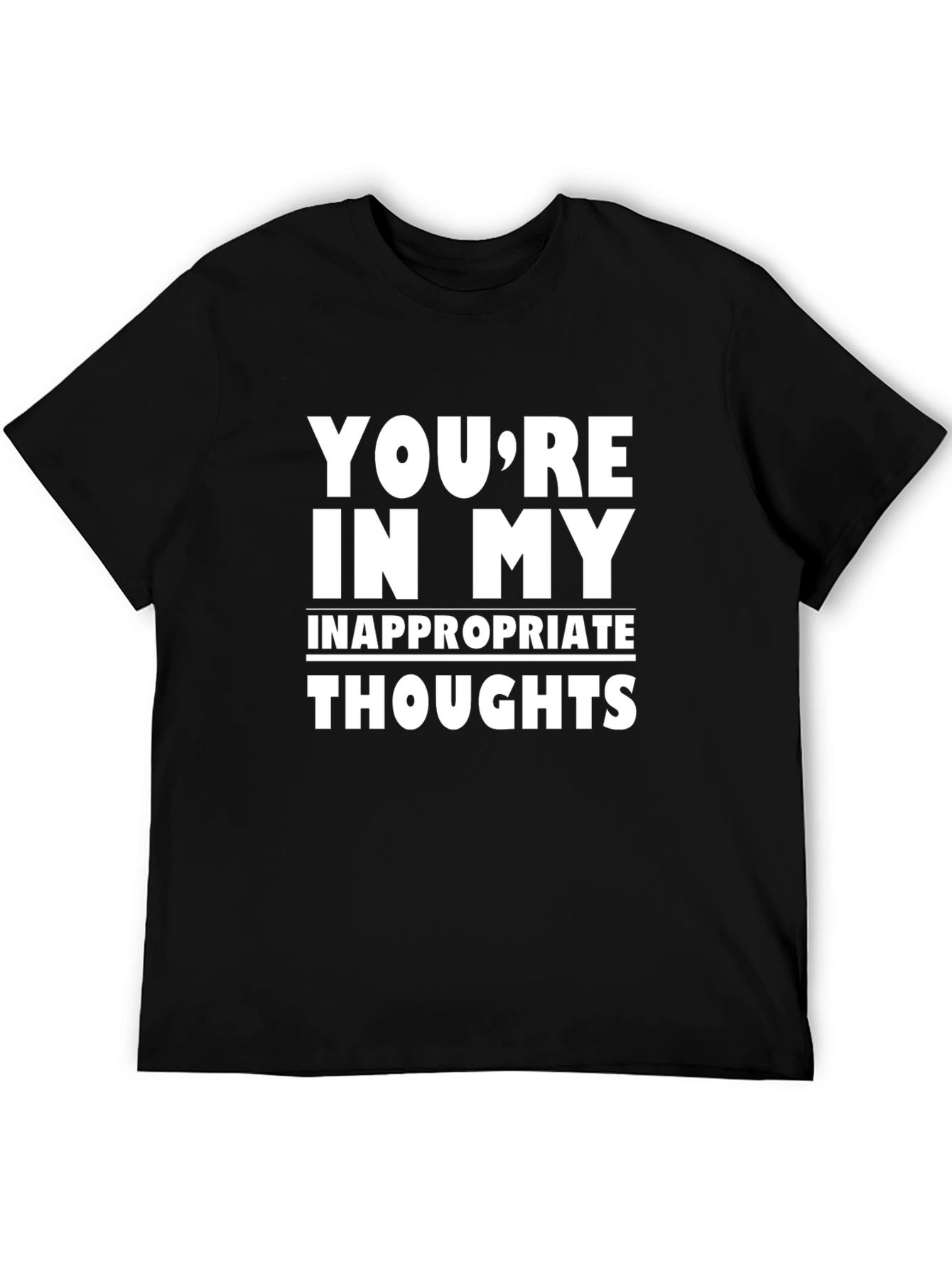 Inappropriate Thoughts Graphic Tee - Black