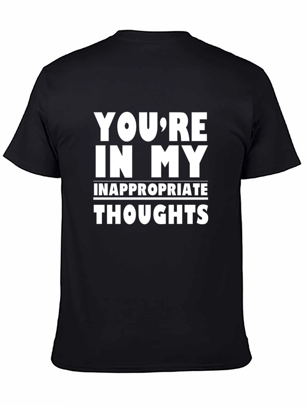 Inappropriate Thoughts Graphic Tee - Black