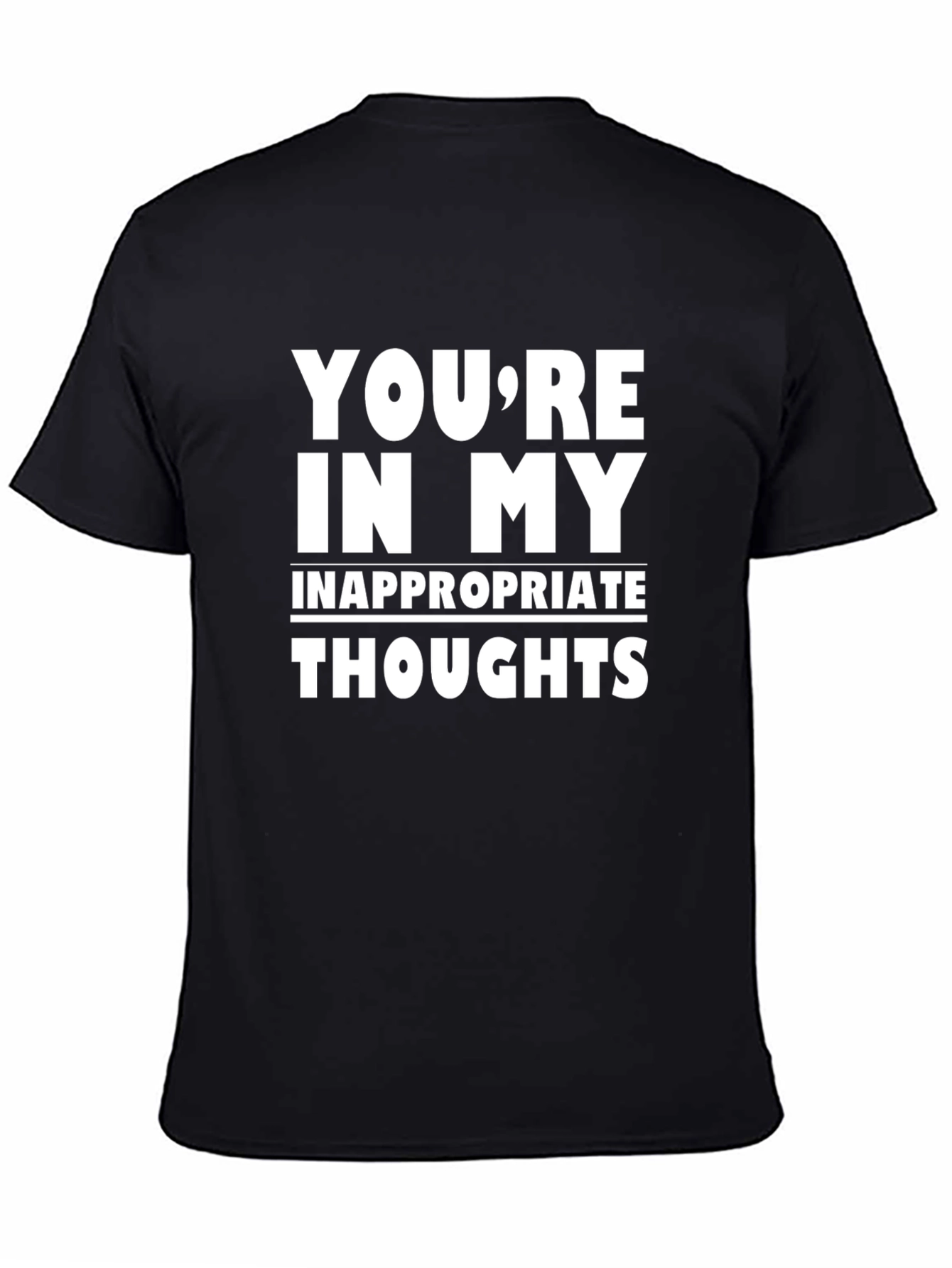 Inappropriate Thoughts Graphic Tee - Black