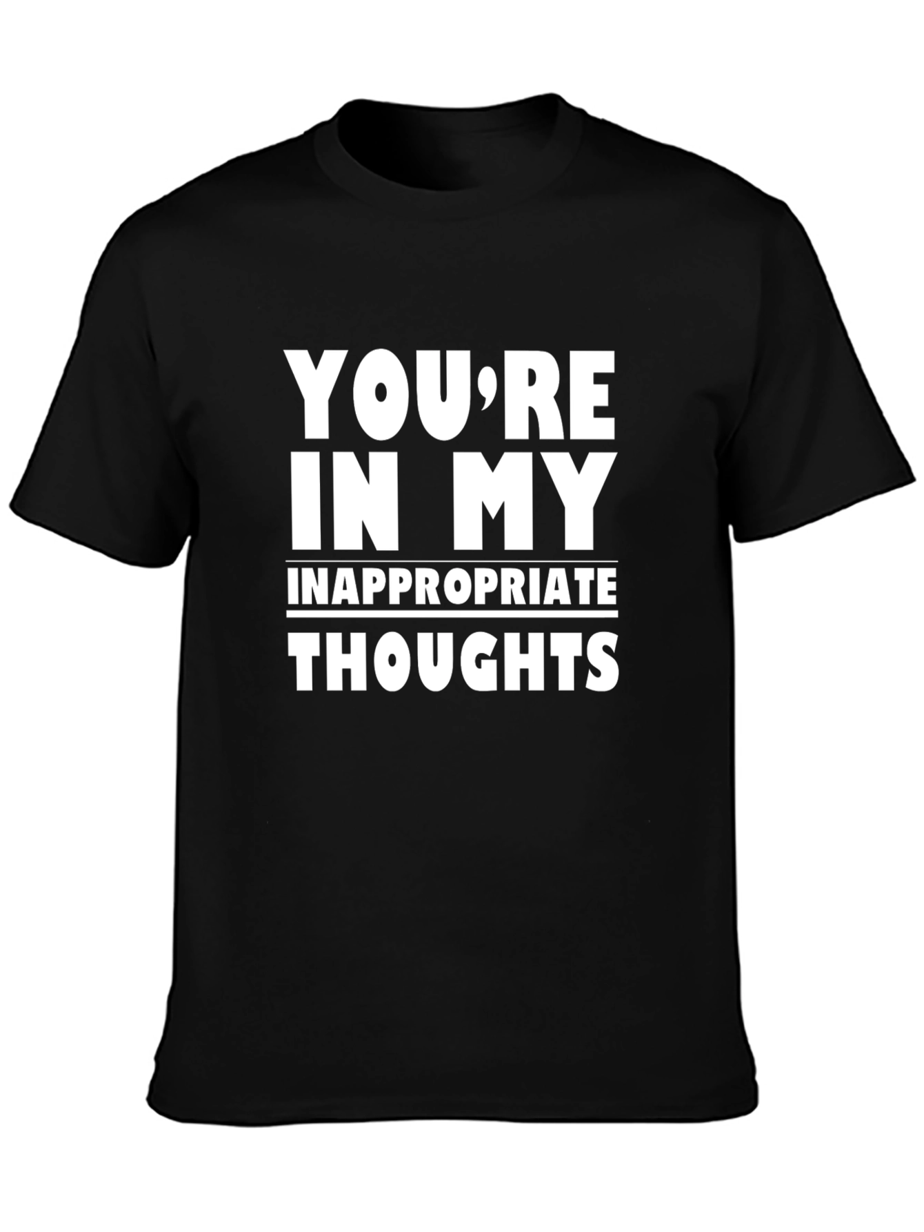 Inappropriate Thoughts Graphic Tee - Black