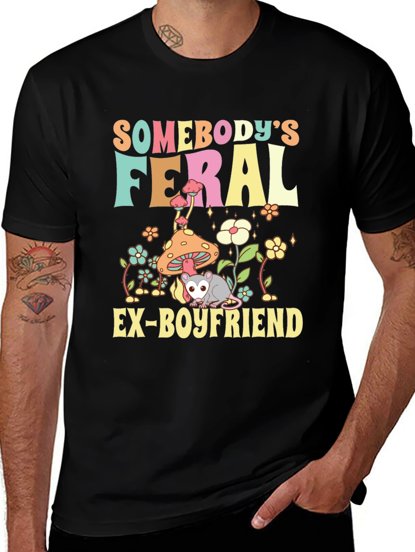 Somebodys Feral Ex-Boyfriend Graphic Tee