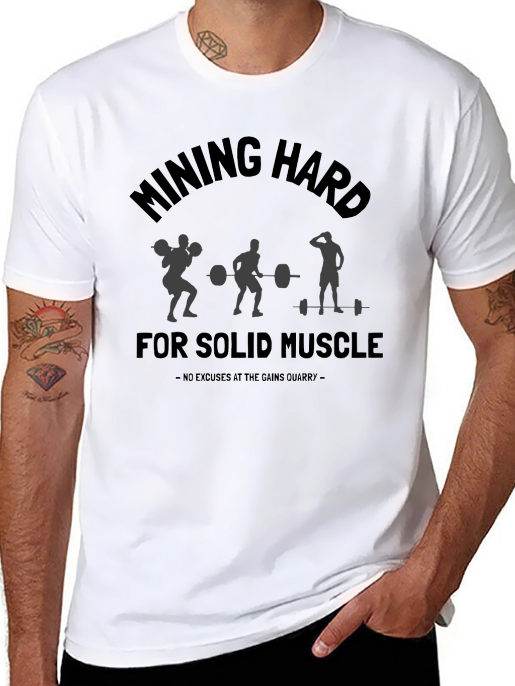 Mining Hard For Solid Muscle Workout T-Shirt