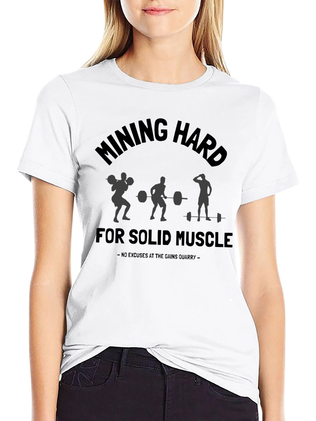 Mining Hard For Solid Muscle Workout T-Shirt