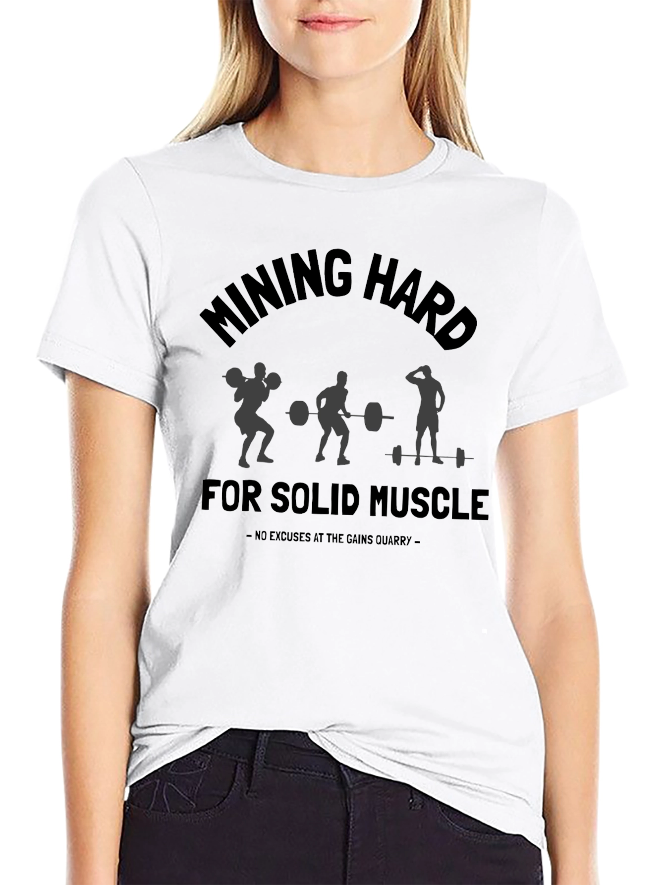 Mining Hard For Solid Muscle Workout T-Shirt