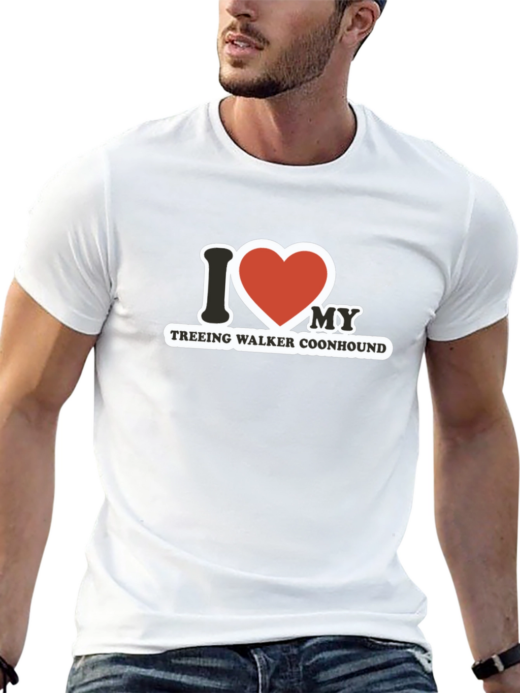 I Heart My Treeing Walker Coonhound T-Shirt