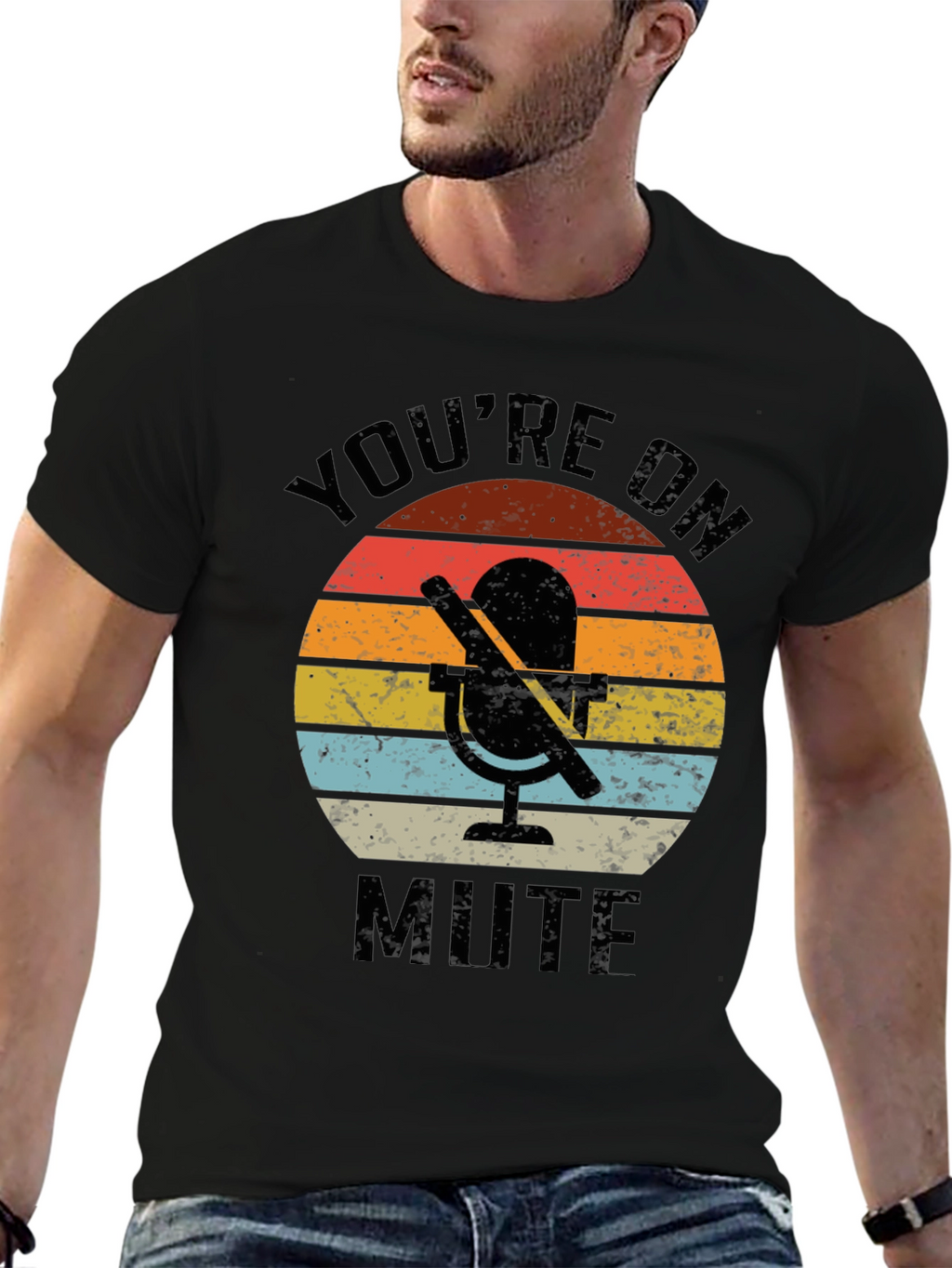 Youre On Mute Retro Graphic Tee