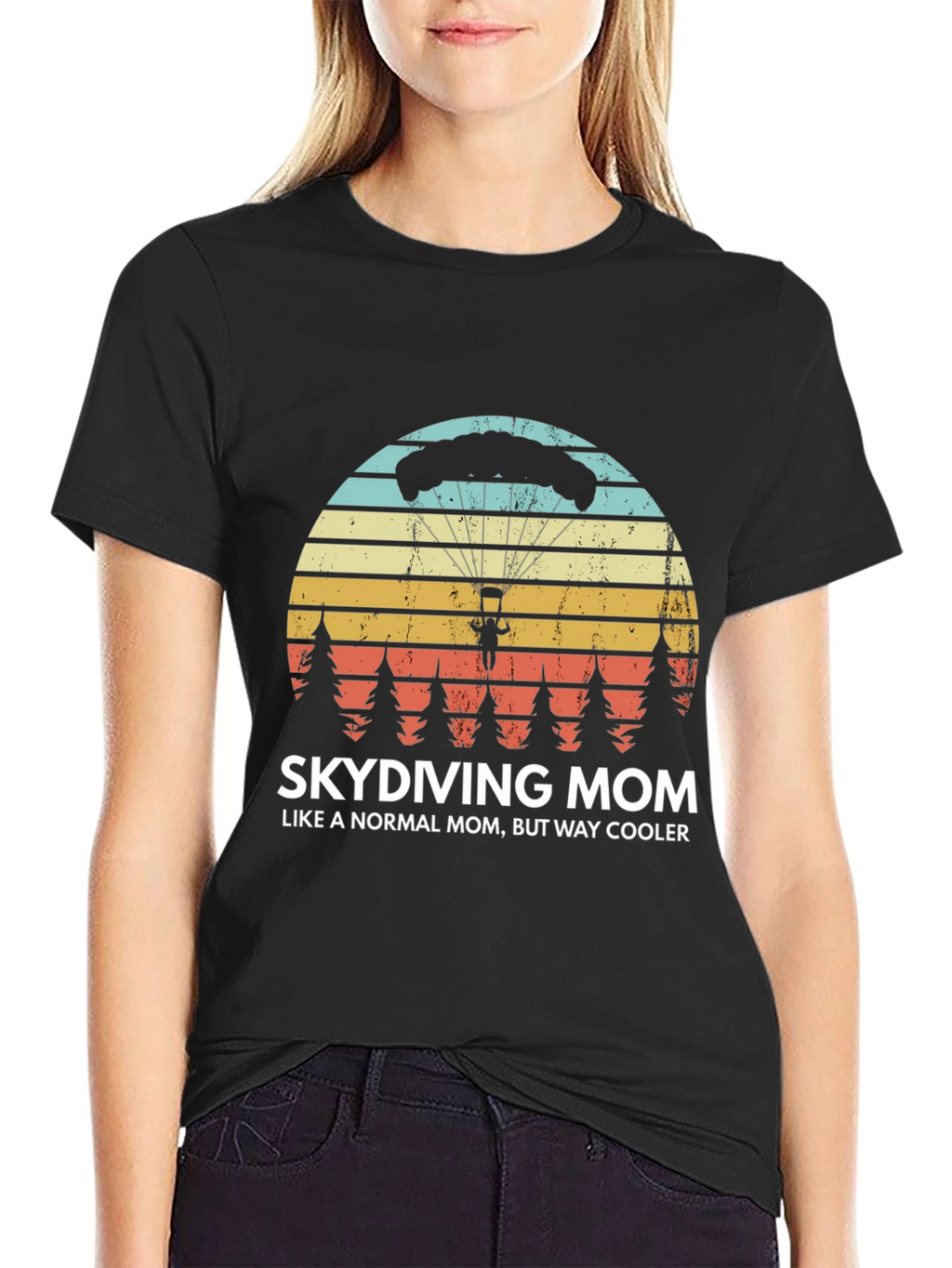 Skydiving Mom T-Shirt - Way Cooler Than Normal!