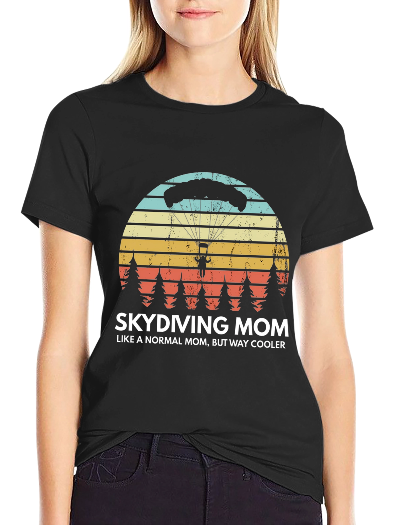 Skydiving Mom T-Shirt - Way Cooler Than Normal!