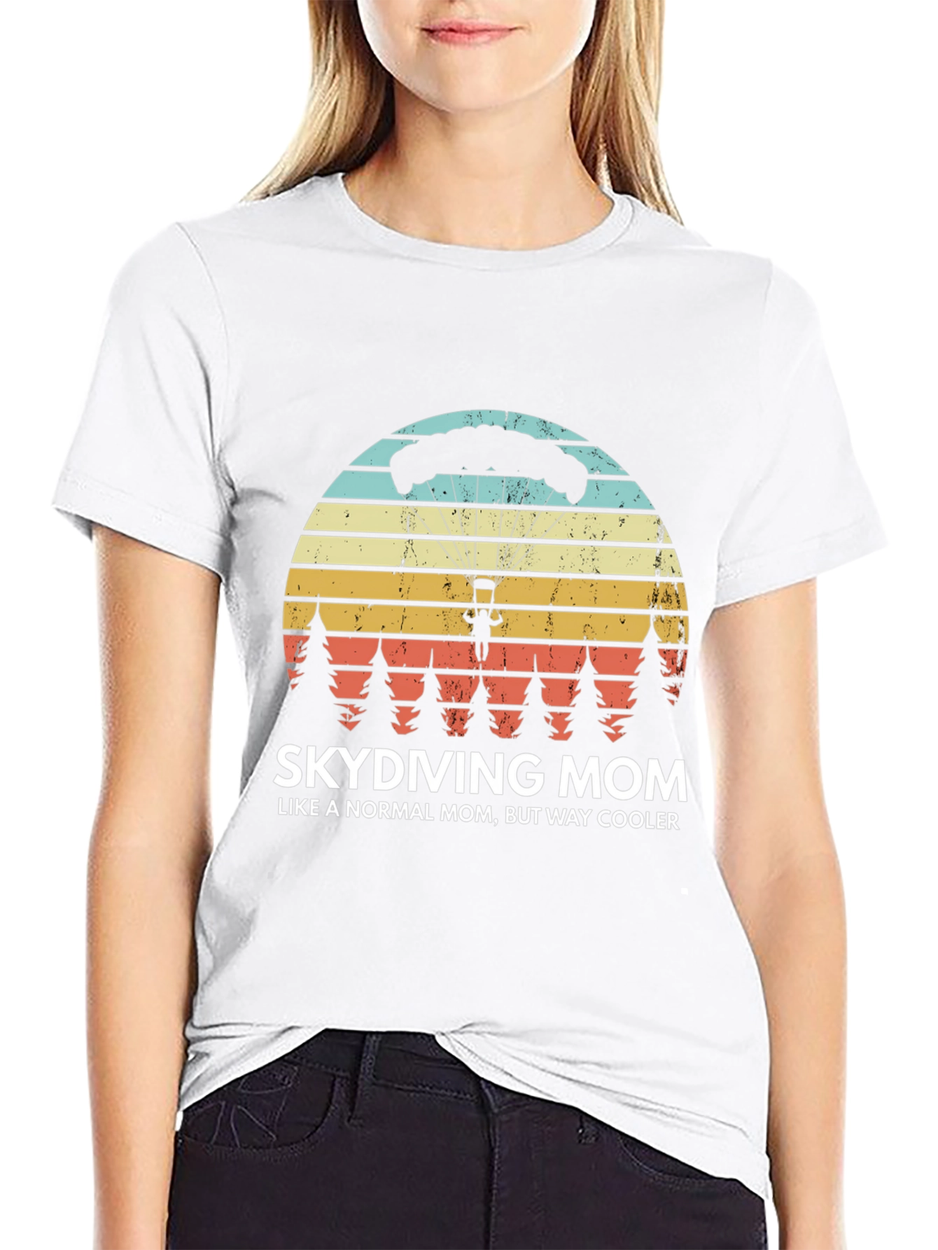 Skydiving Mom T-Shirt - Way Cooler Than Normal!