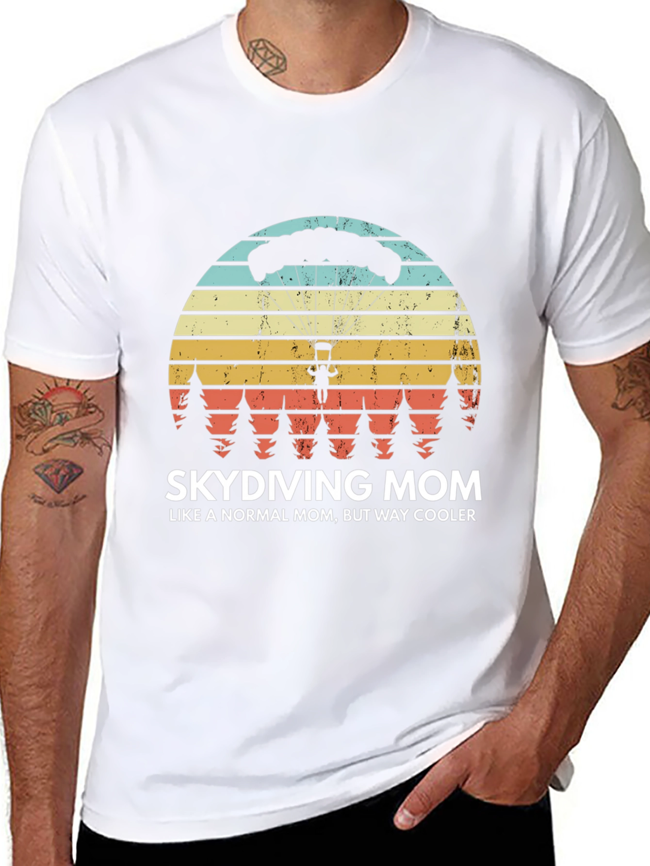 Skydiving Mom T-Shirt - Way Cooler Than Normal!