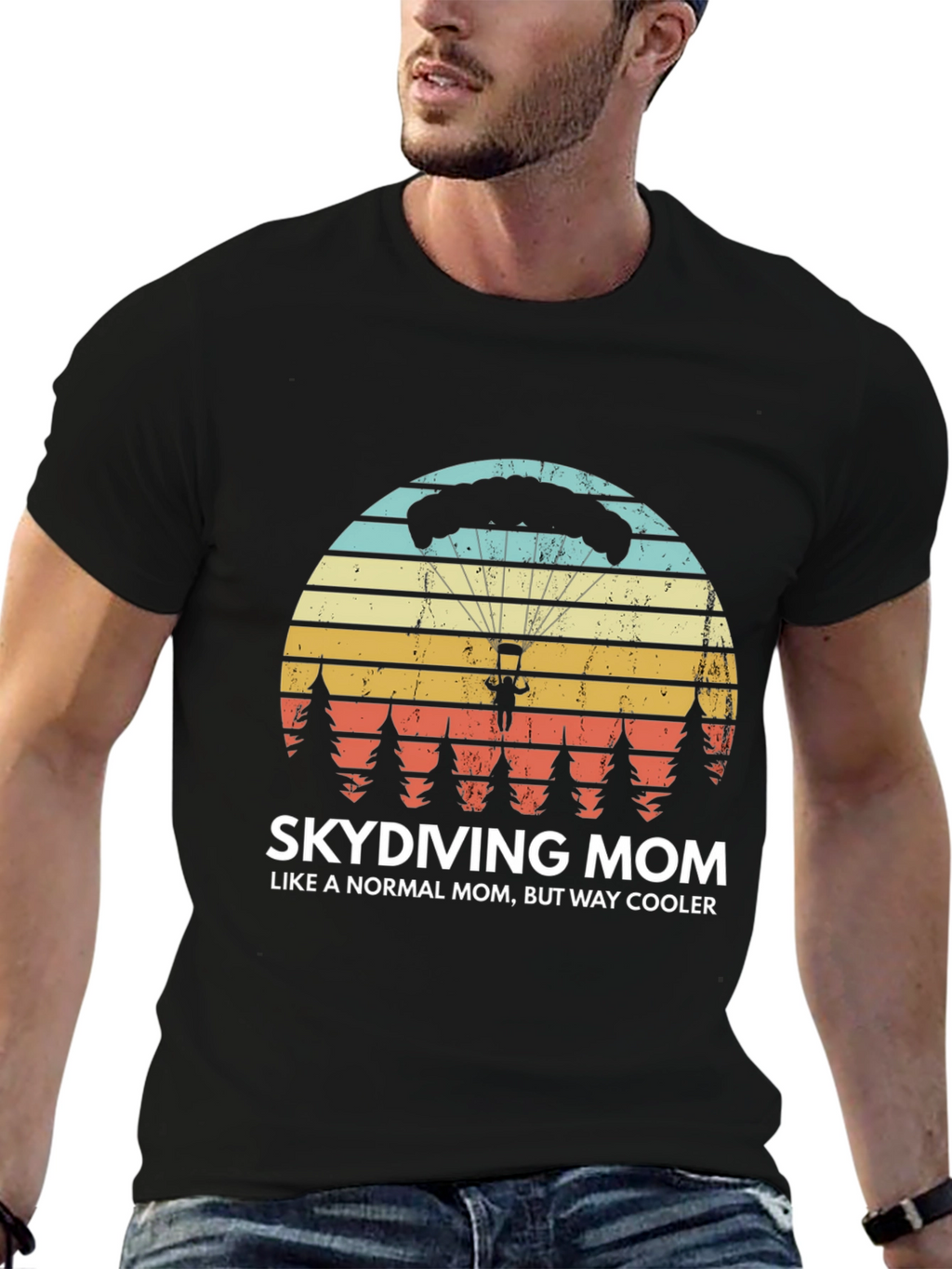 Skydiving Mom T-Shirt - Way Cooler Than Normal!