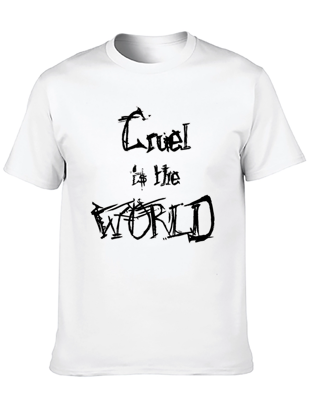 Cruel World Graphic Tee - Edgy Style