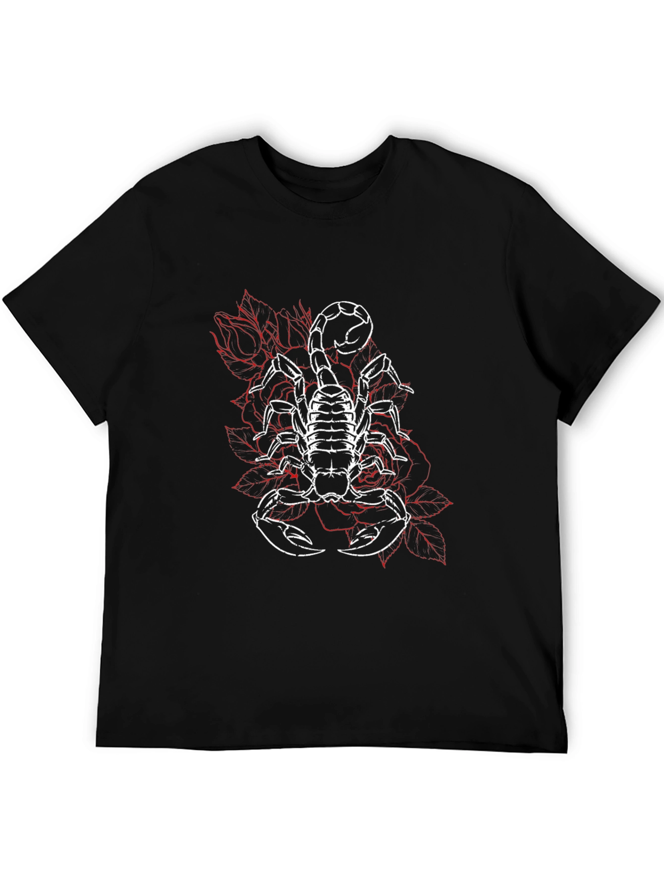 Scorpion Graphic Tee - Stylish Black Cotton T-Shirt