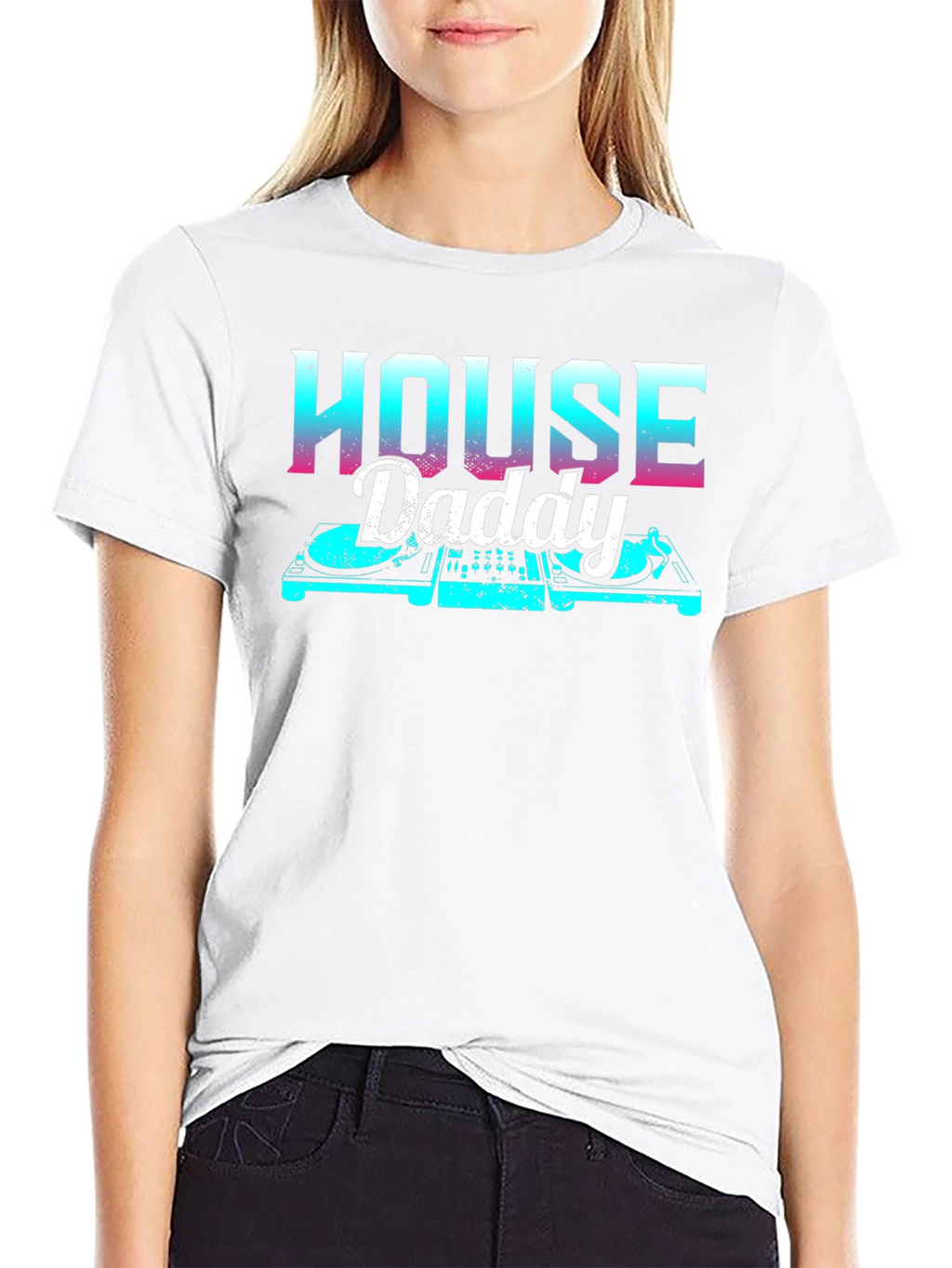 House Daddy DJ T-Shirt - Retro Style