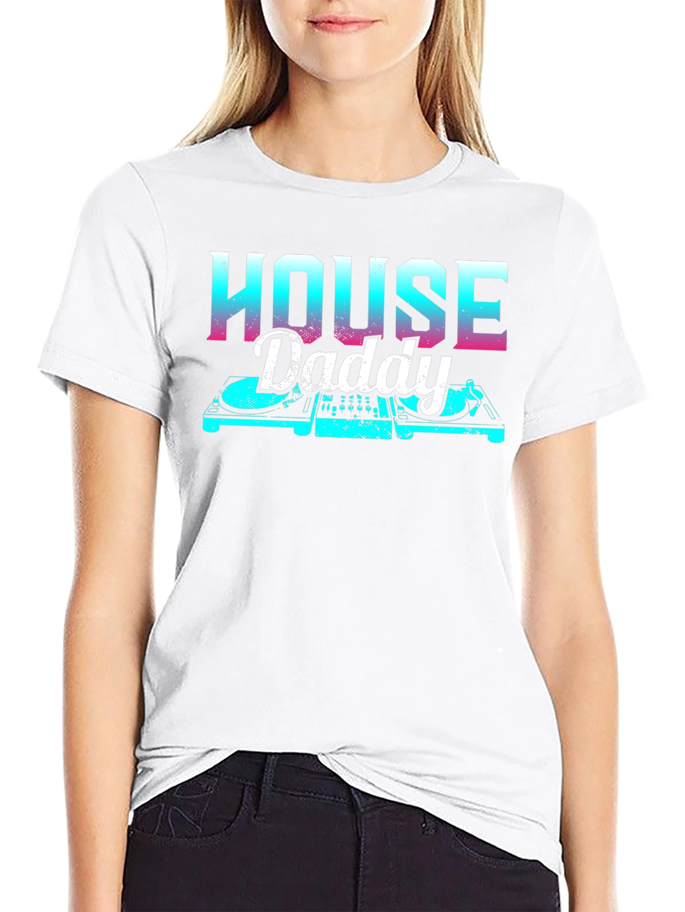 House Daddy DJ T-Shirt - Retro Style
