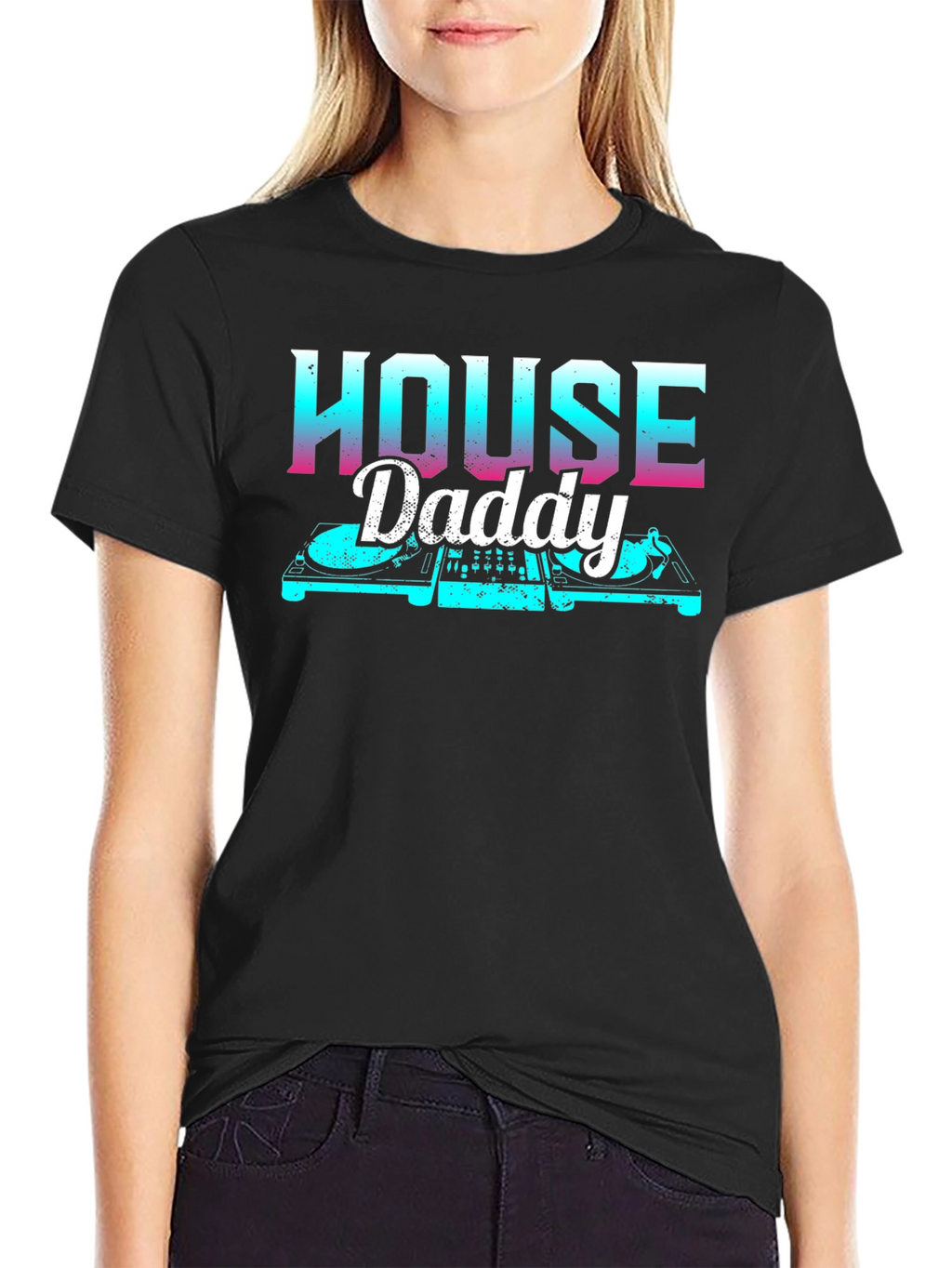 House Daddy DJ T-Shirt - Retro Style