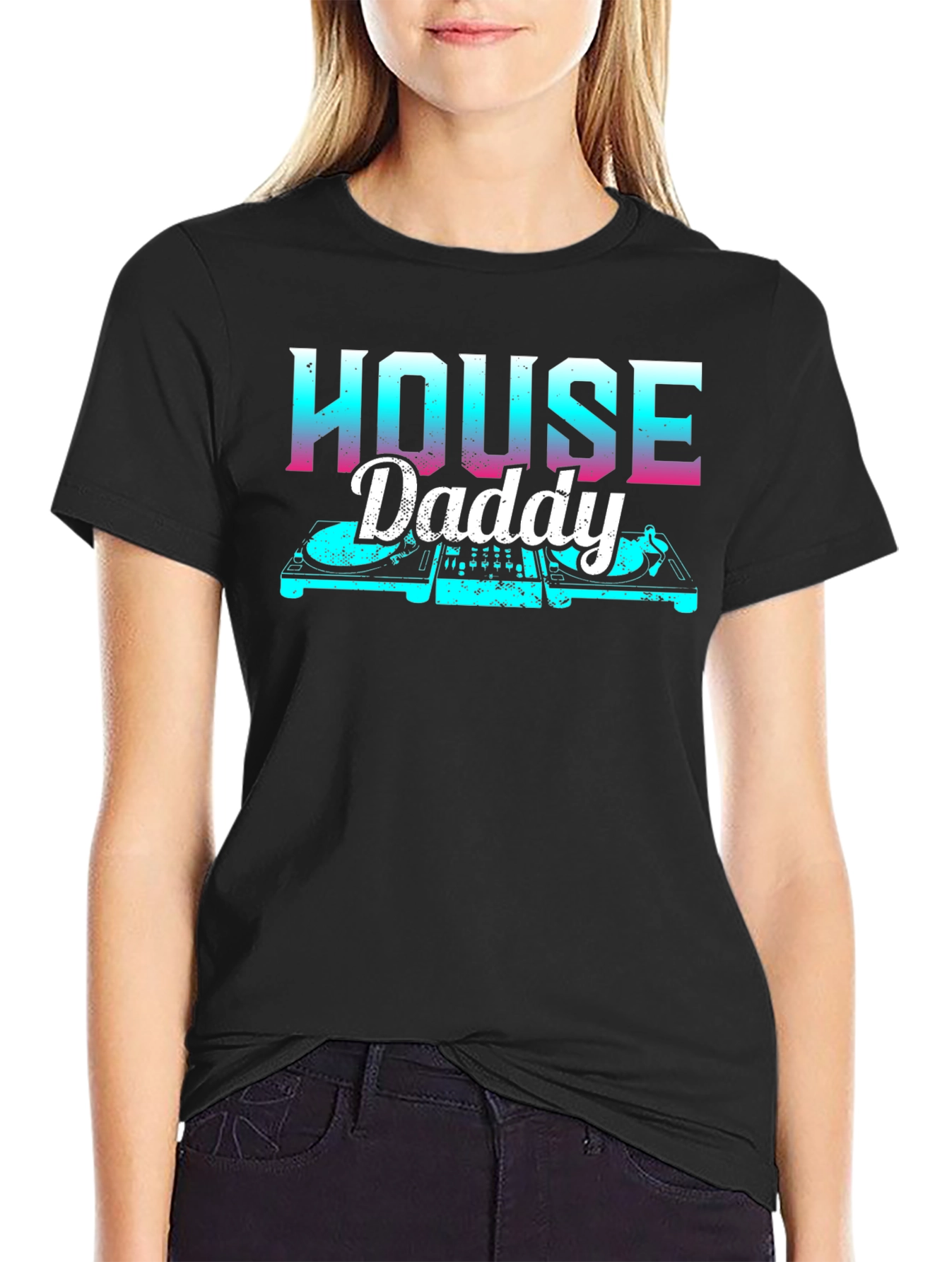 House Daddy DJ T-Shirt - Retro Style