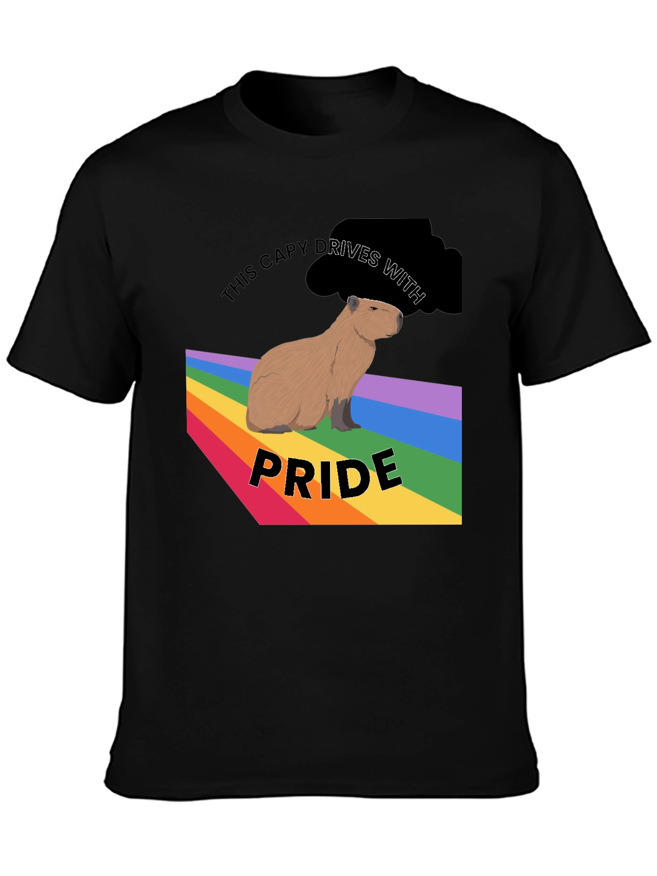 Capybara Pride T-Shirt - LGBTQ+ Capy Design