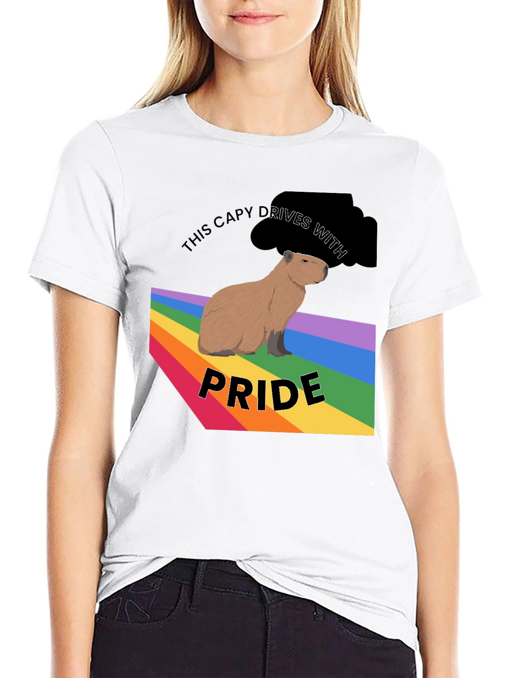 Capybara Pride T-Shirt - LGBTQ+ Capy Design