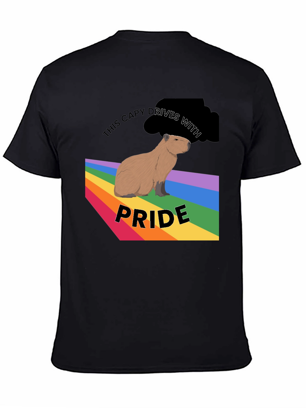 Capybara Pride T-Shirt - LGBTQ+ Capy Design