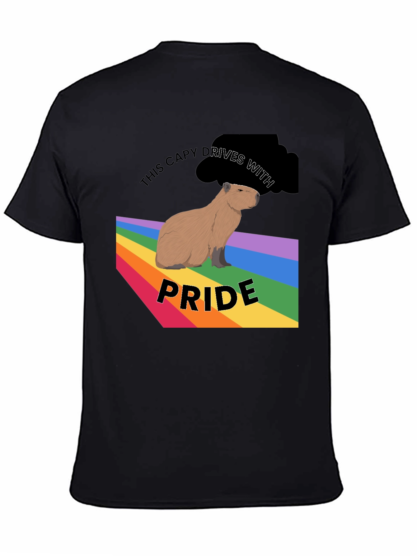 Capybara Pride T-Shirt - LGBTQ+ Capy Design