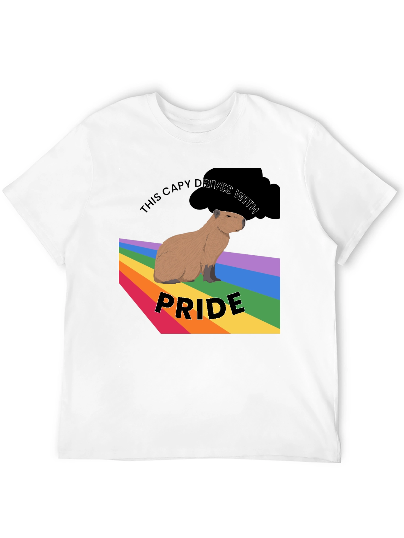Capybara Pride T-Shirt - LGBTQ+ Capy Design
