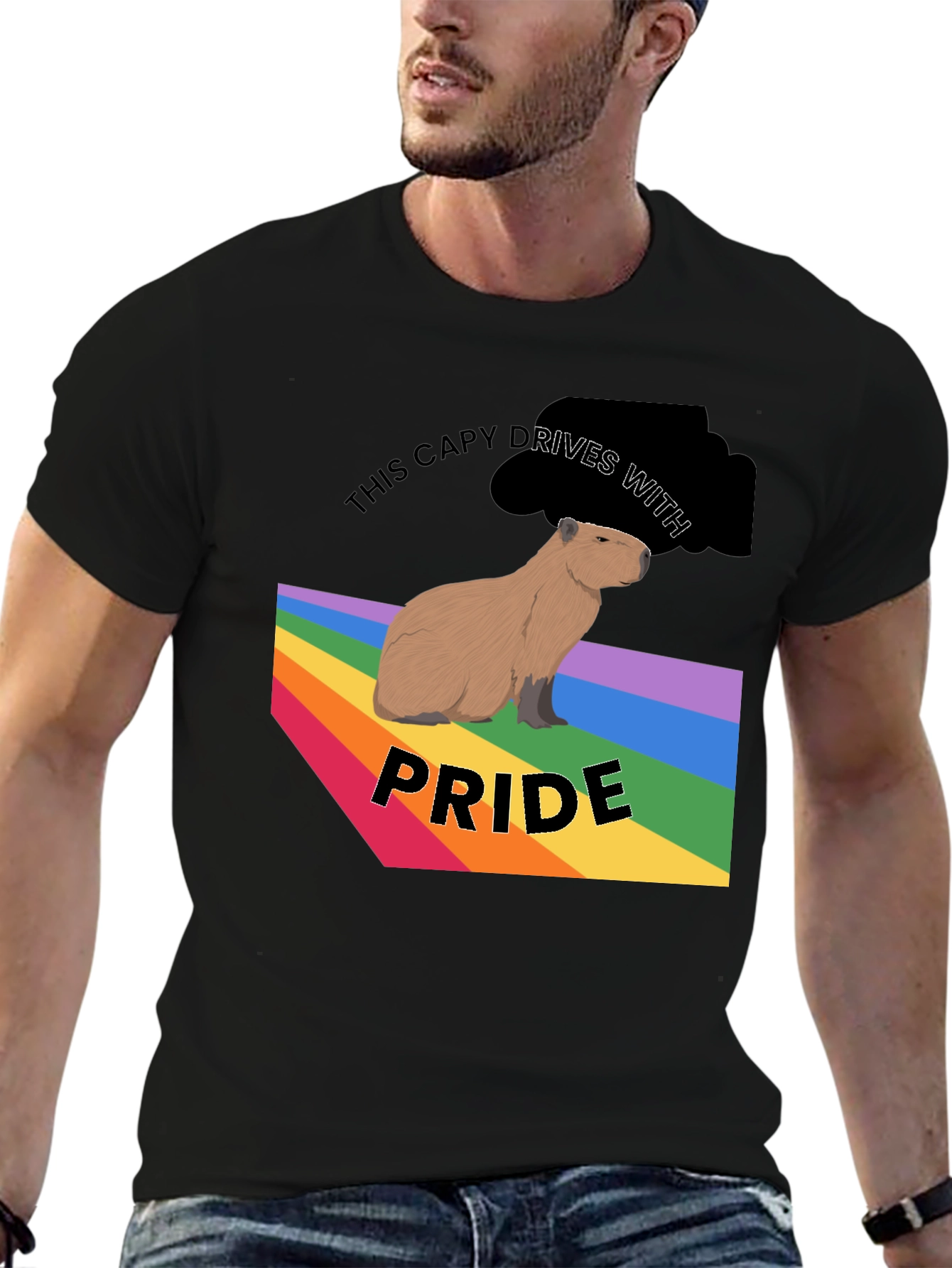 Capybara Pride T-Shirt - LGBTQ+ Capy Design