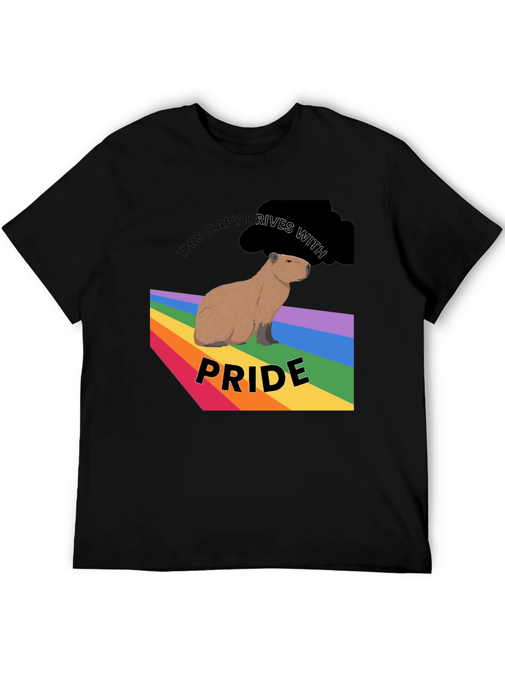 Capybara Pride T-Shirt - LGBTQ+ Capy Design