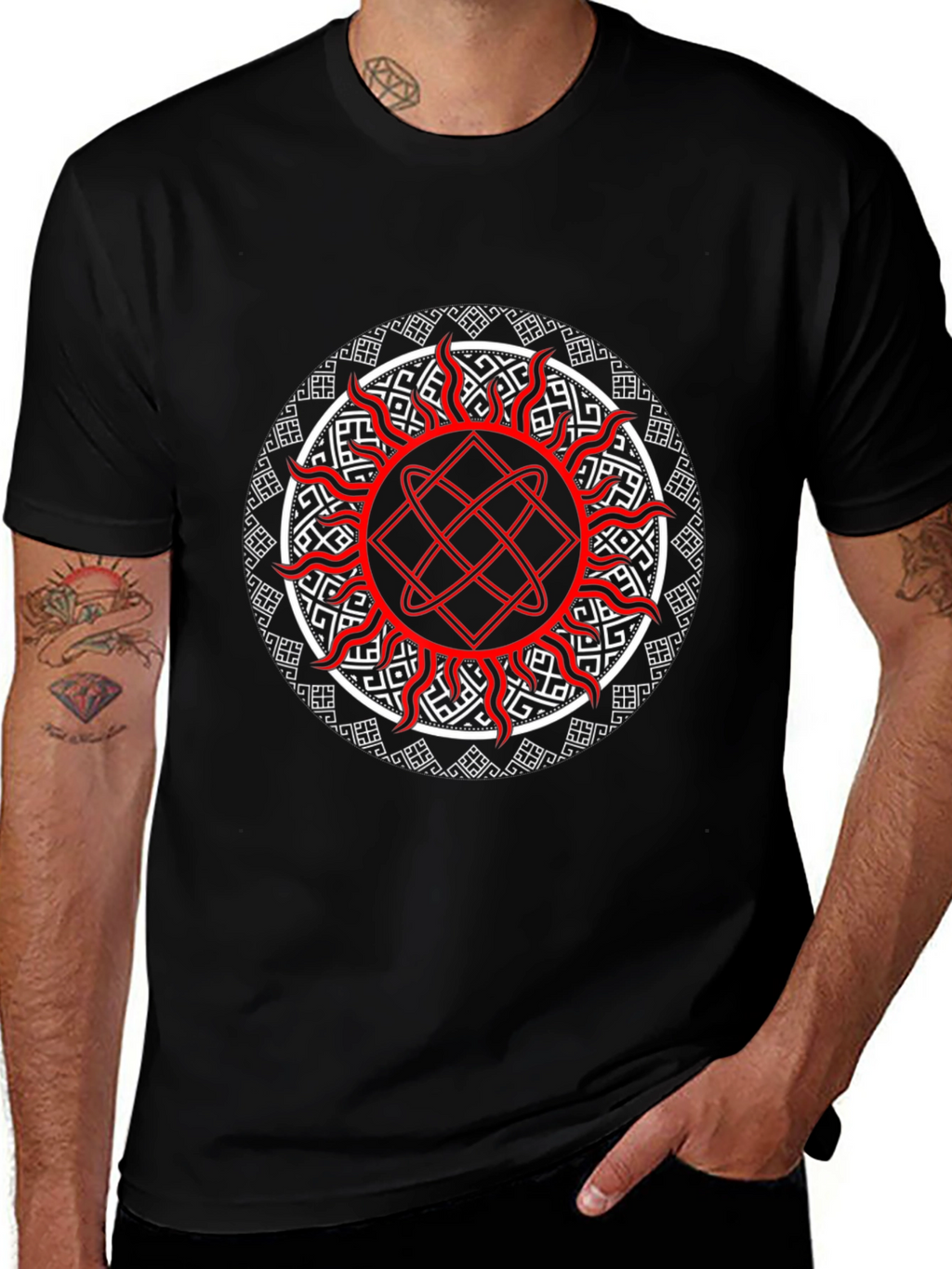 Slavic Sun Symbol Tee