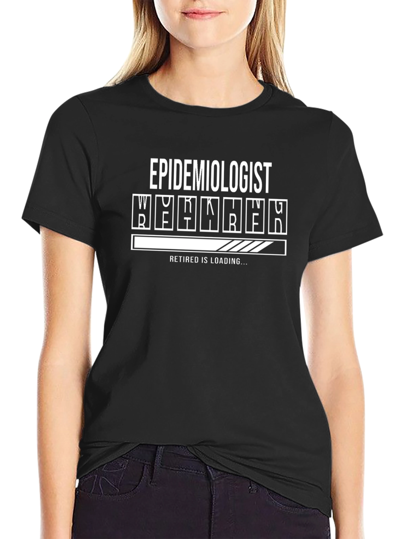 Epidemiologist Retired Loading T-Shirt - Black