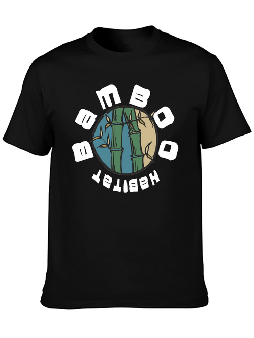 Bamboo Habitat Graphic T-Shirt - Black