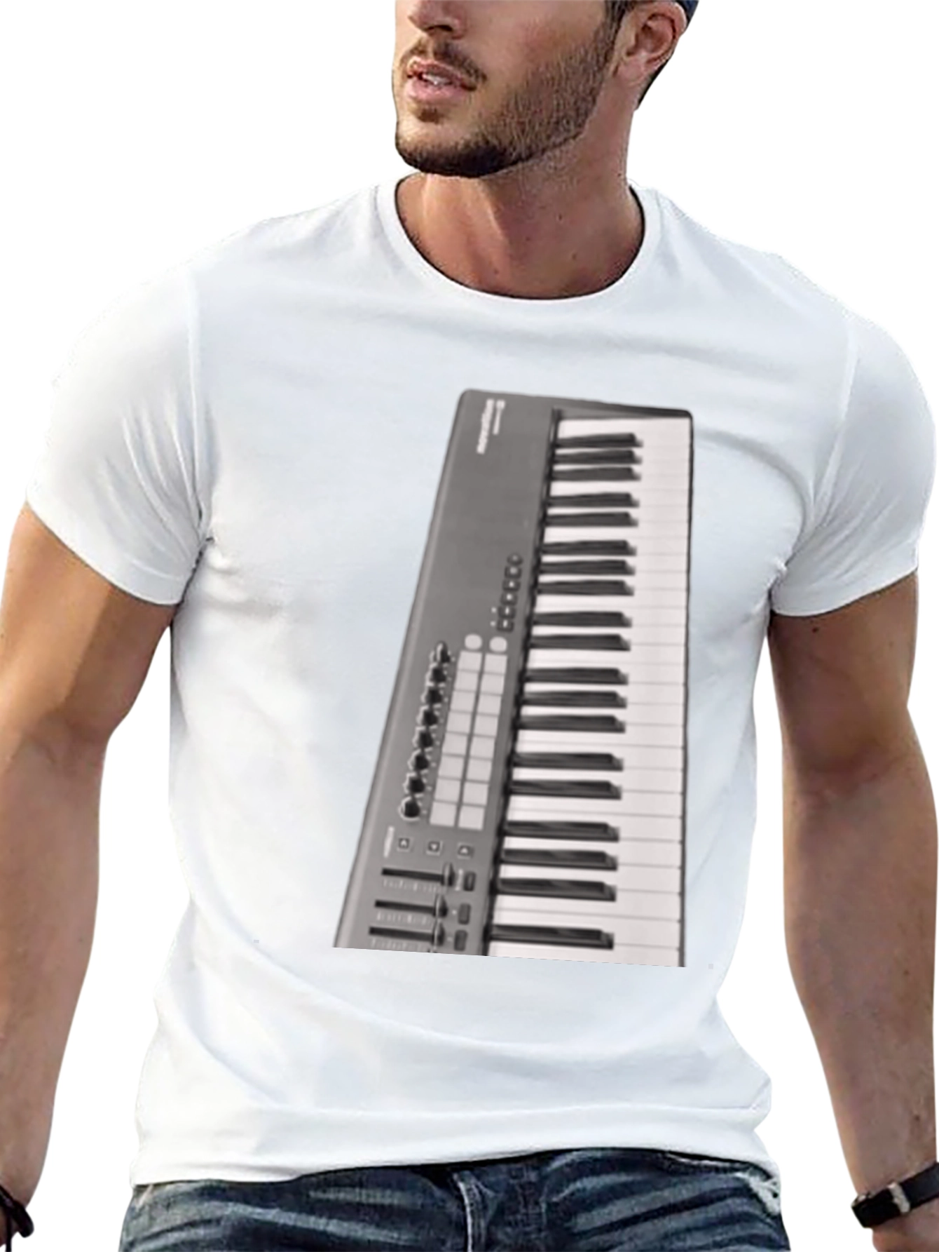 Keyboard T-Shirt Musician Graphic Tee