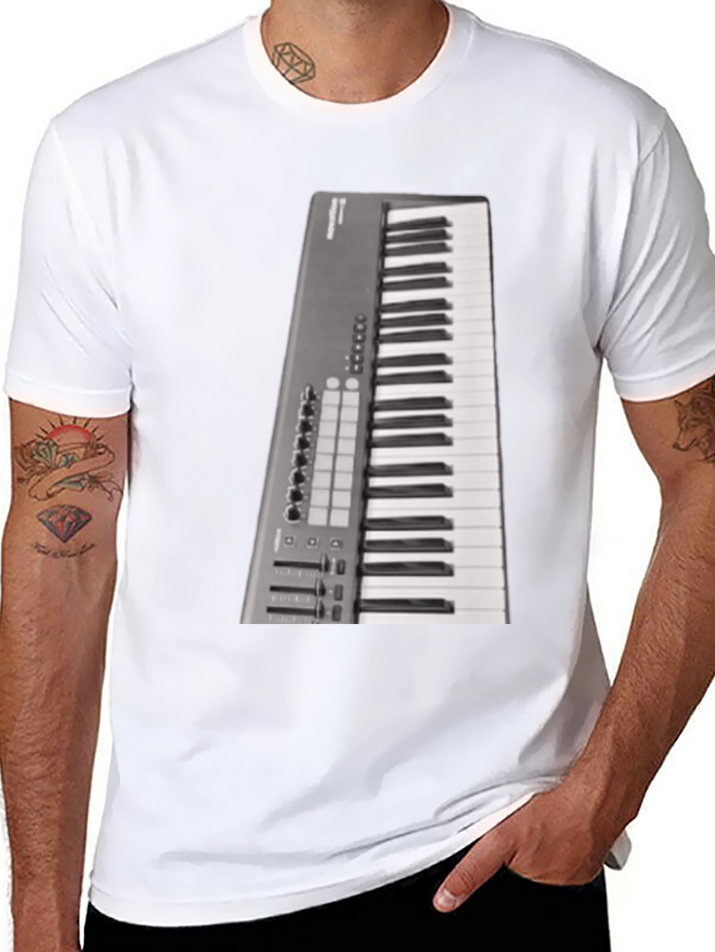 Keyboard T-Shirt Musician Graphic Tee