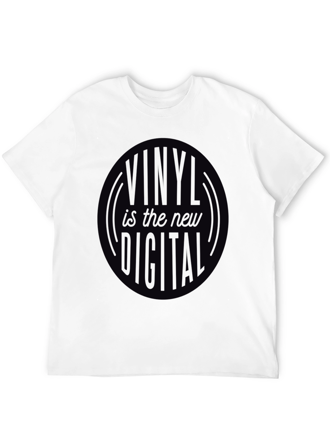Vinyl is the New Digital Black T-Shirt