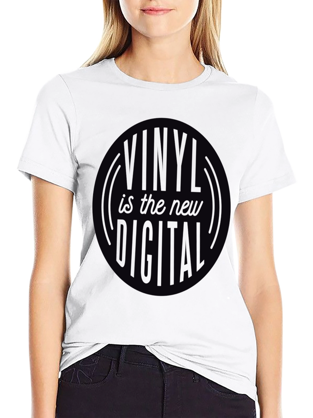 Vinyl is the New Digital Black T-Shirt