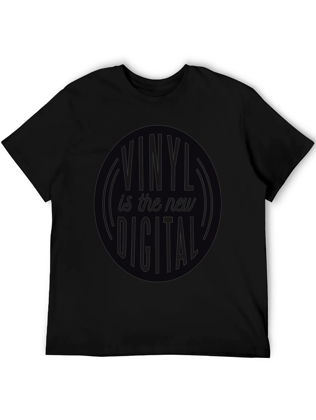 Vinyl is the New Digital Black T-Shirt