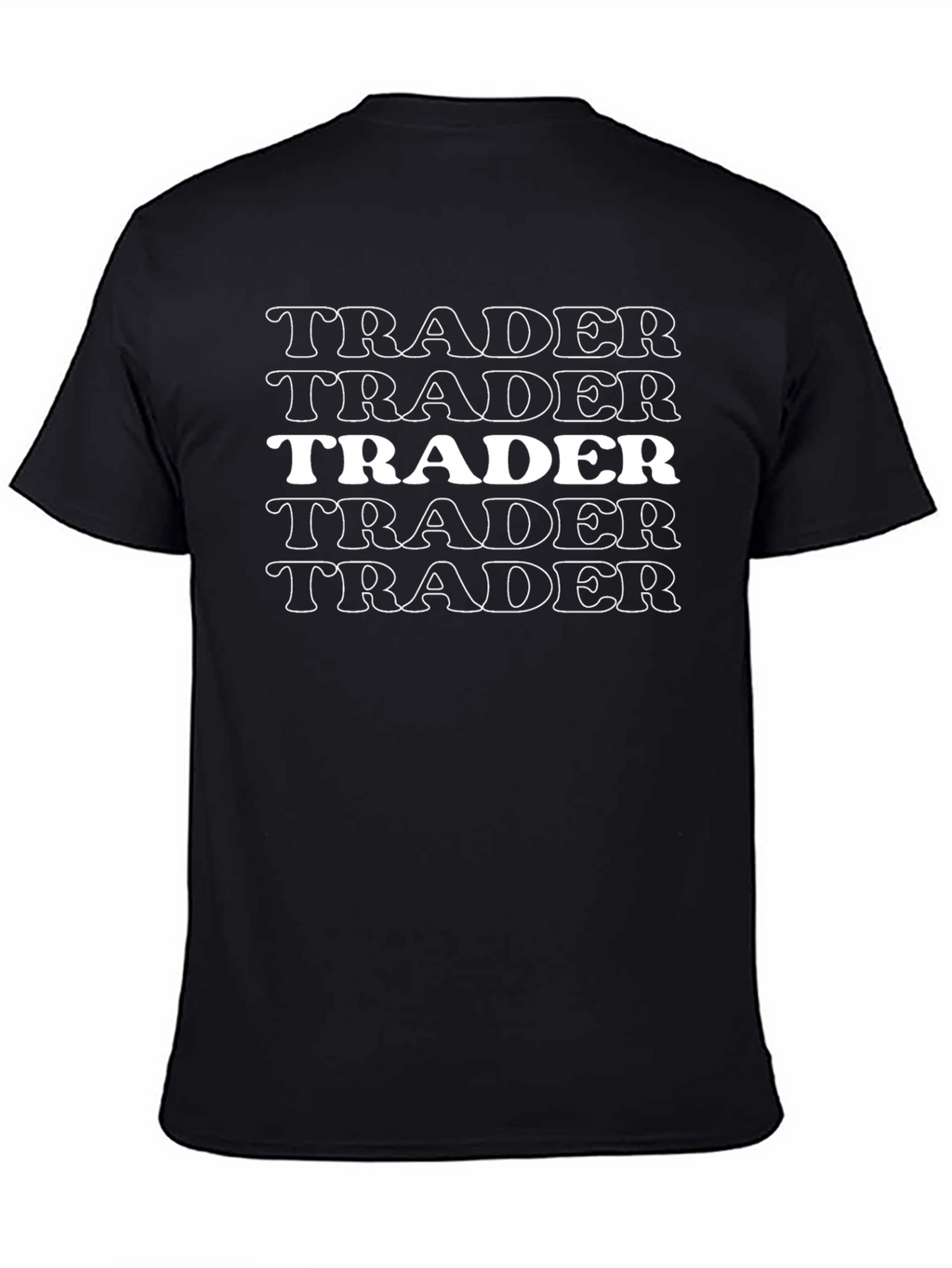 Trader Tee: Repetition Bold Statement T-Shirt