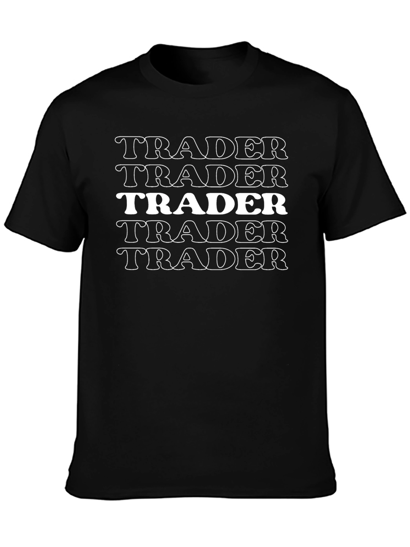 Trader Tee: Repetition Bold Statement T-Shirt