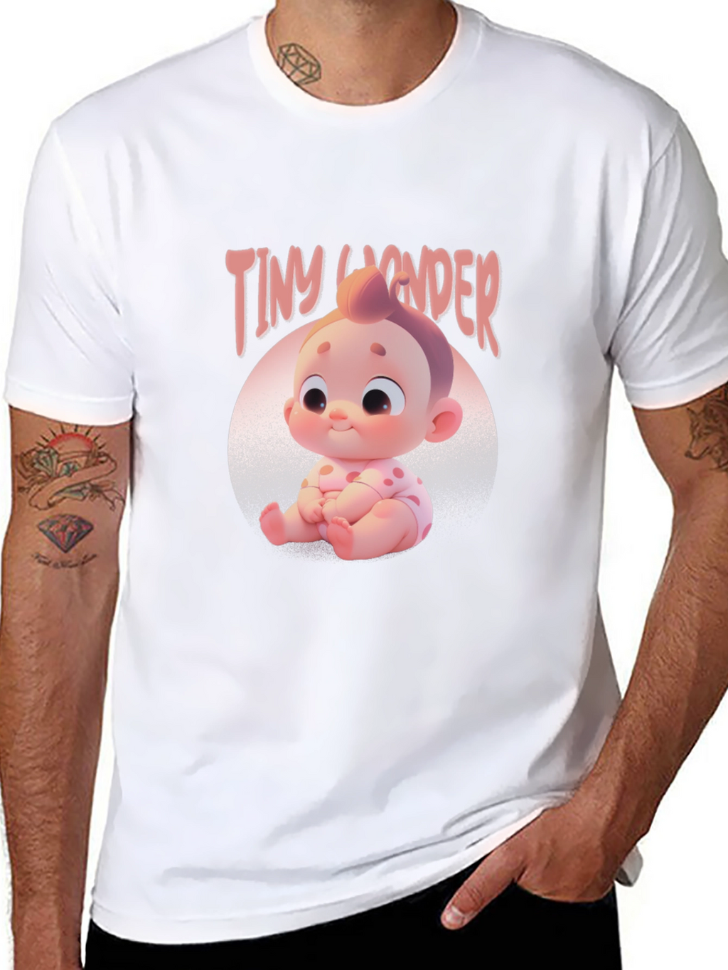 Tiny Wonder Baby Graphic Tee - Black