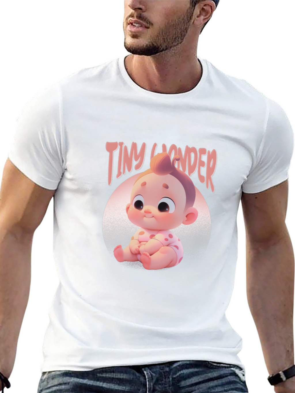 Tiny Wonder Baby Graphic Tee - Black