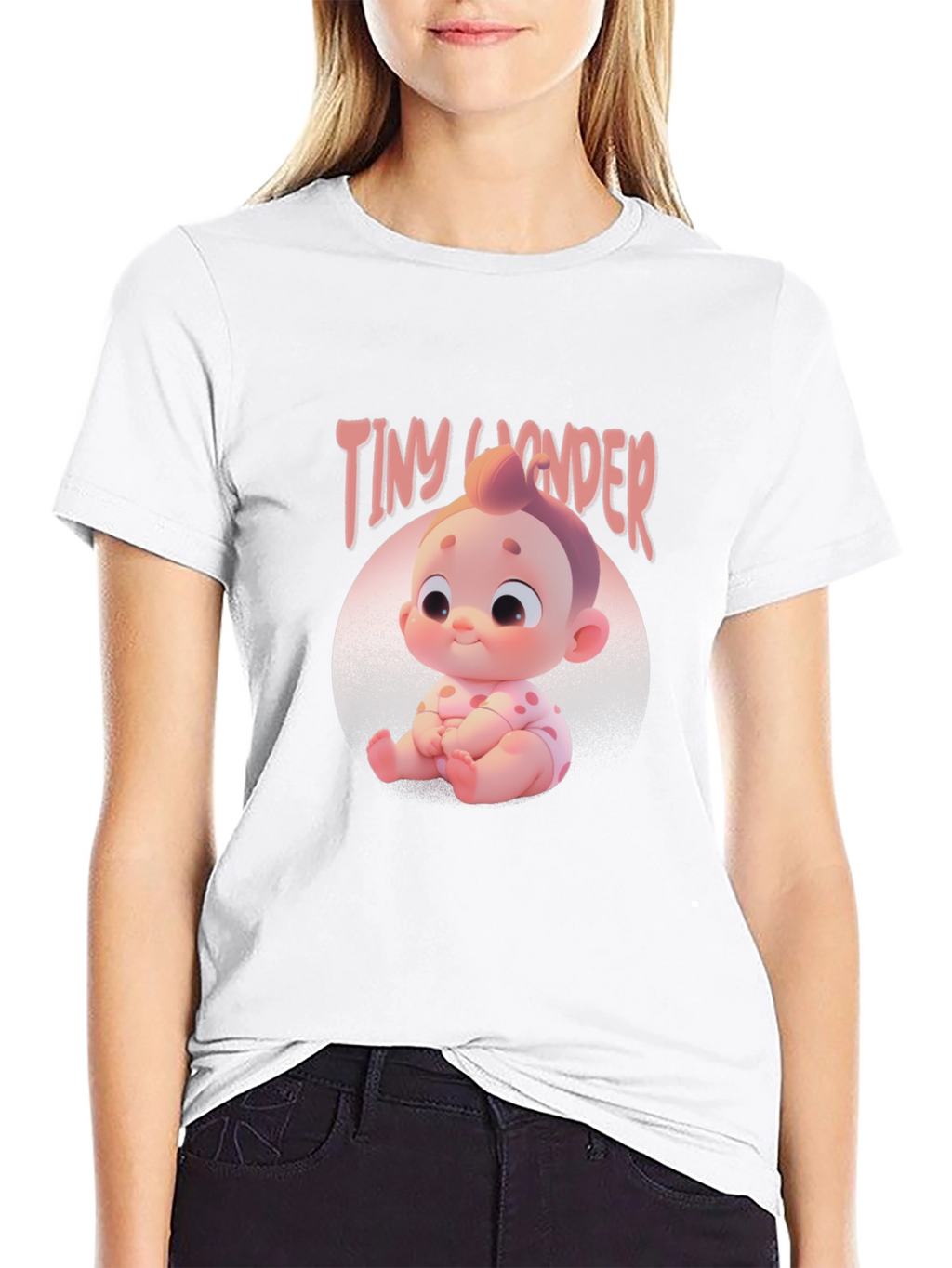 Tiny Wonder Baby Graphic Tee - Black