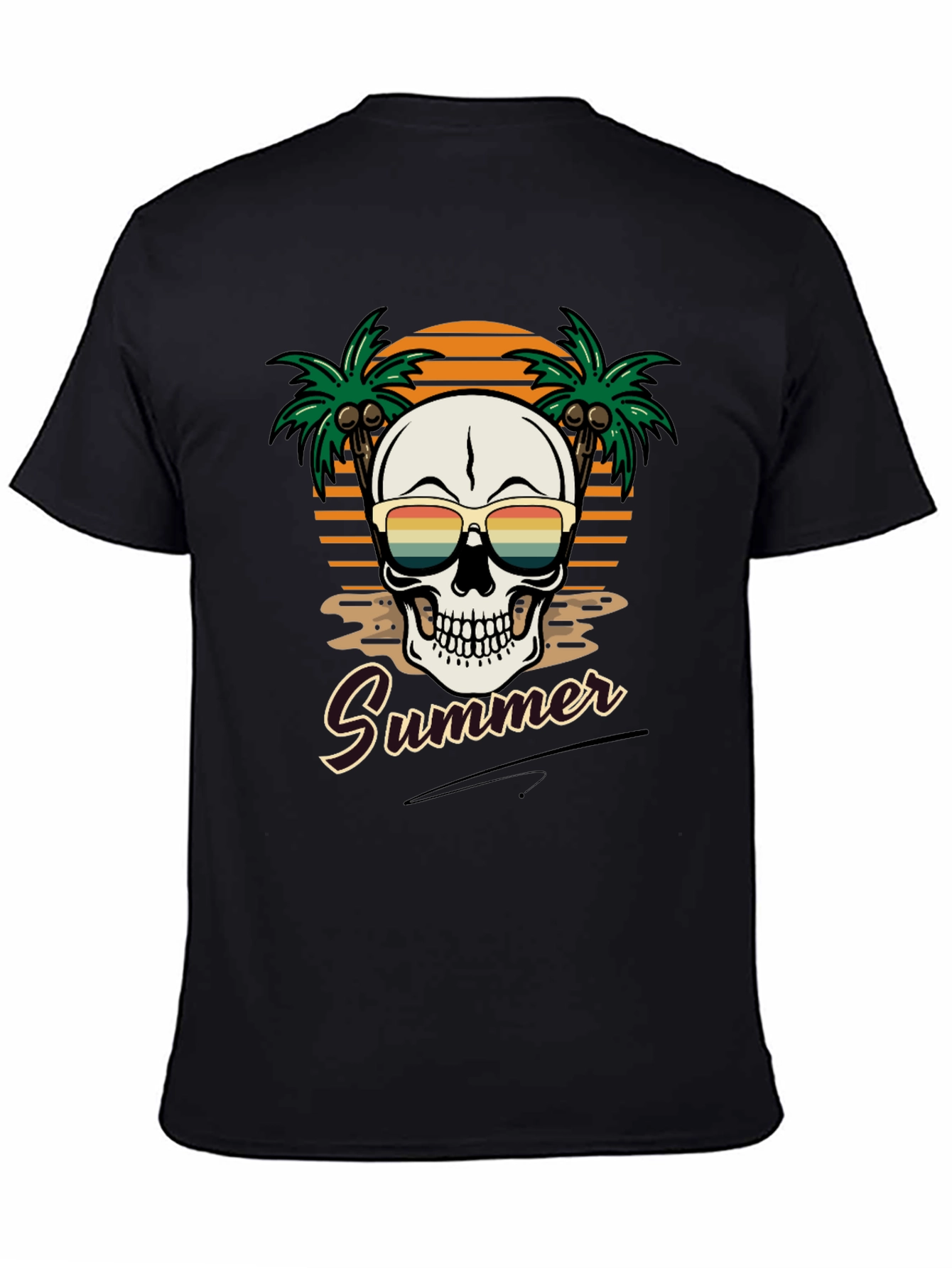 Summer Skull T-Shirt - Beach Vibes