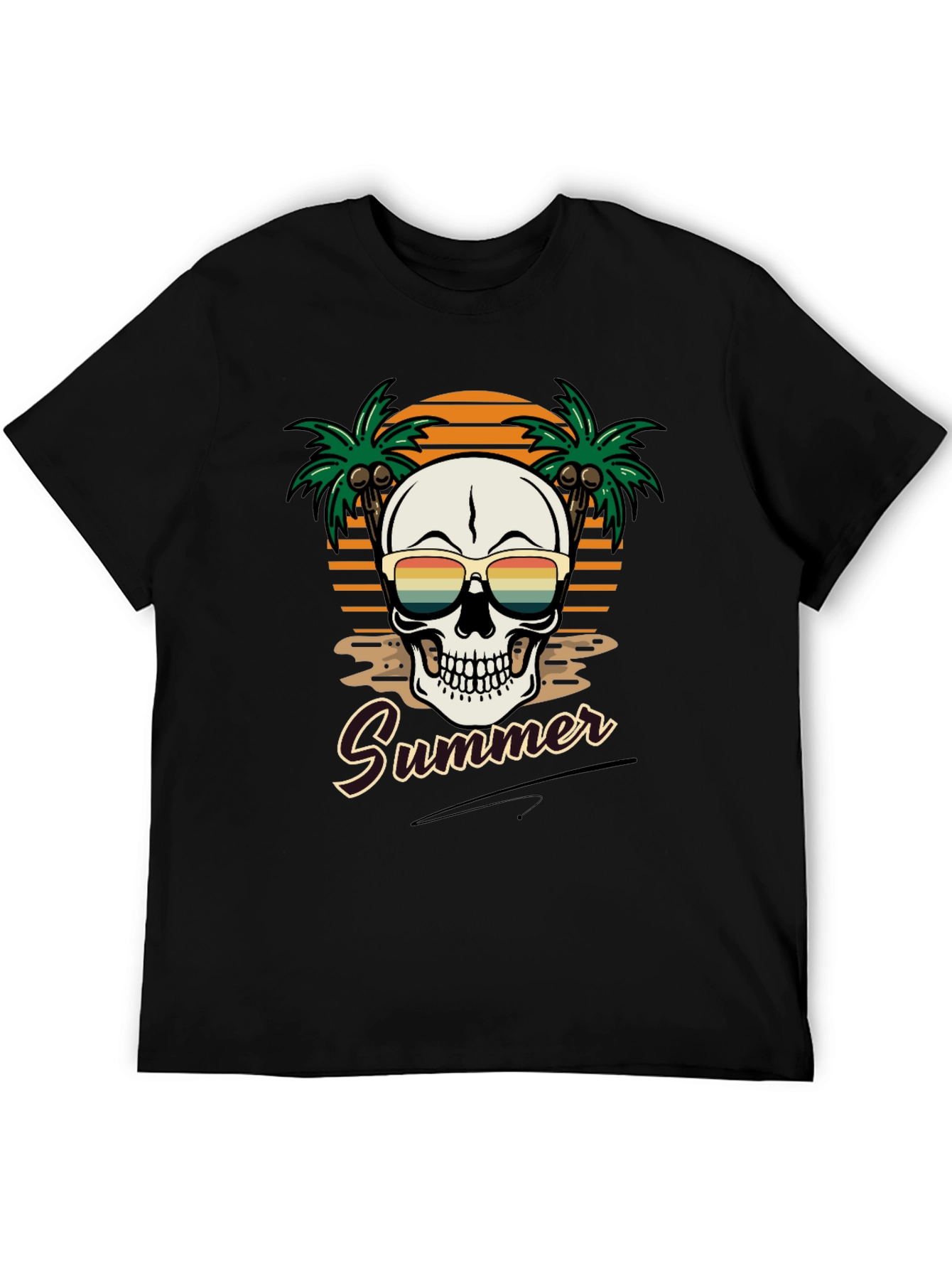 Summer Skull T-Shirt - Beach Vibes