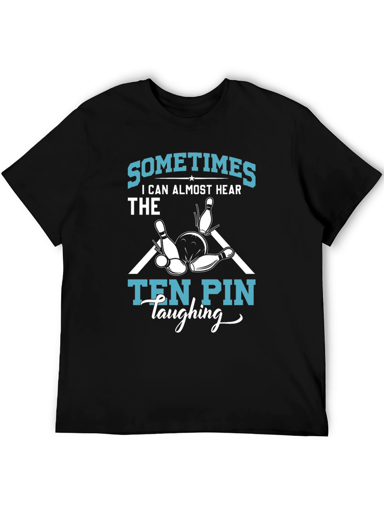 Funny Bowling T-Shirt - Ten Pin Laughing