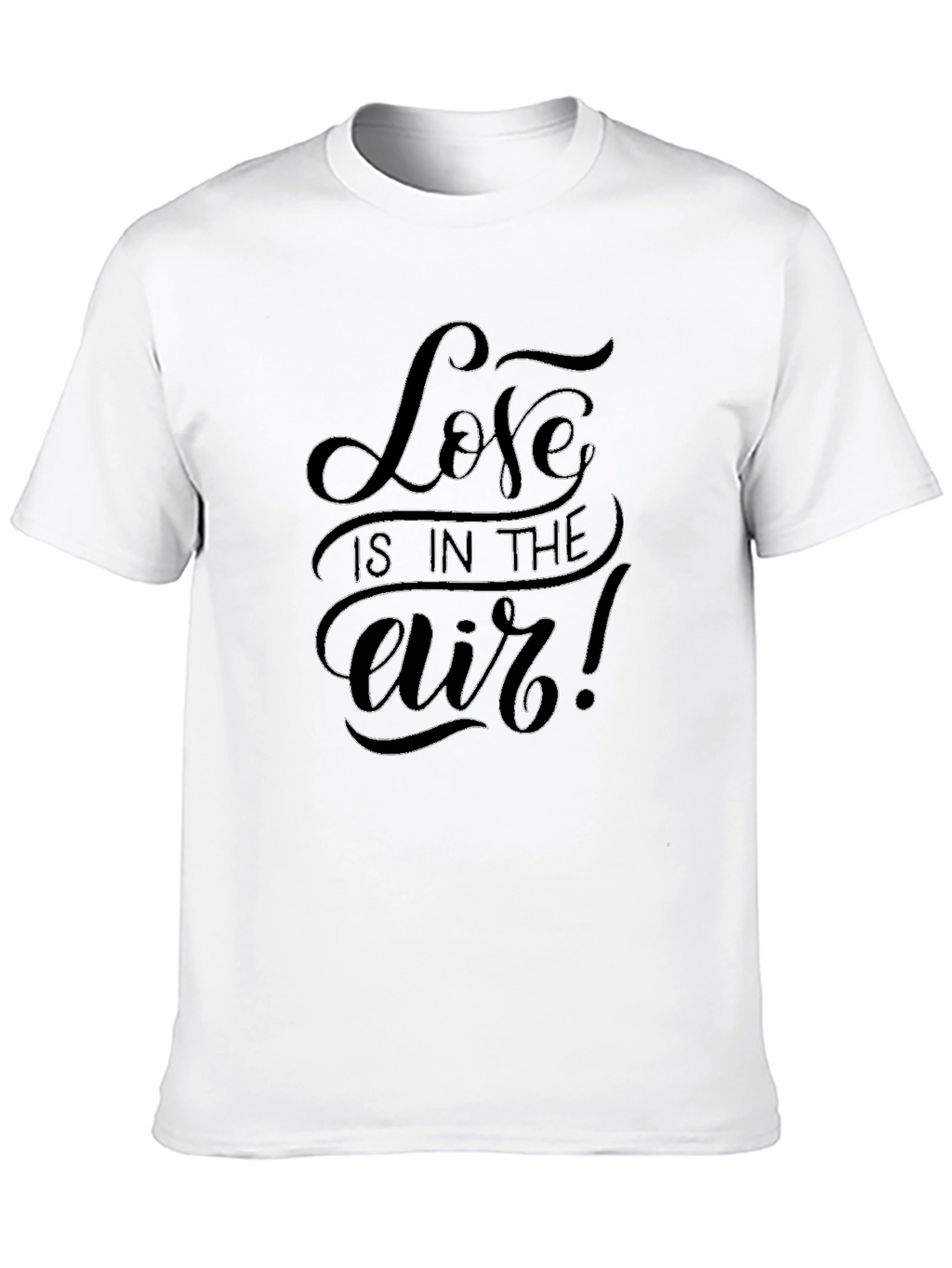Love is in the Air Black Graphic T-Shirt